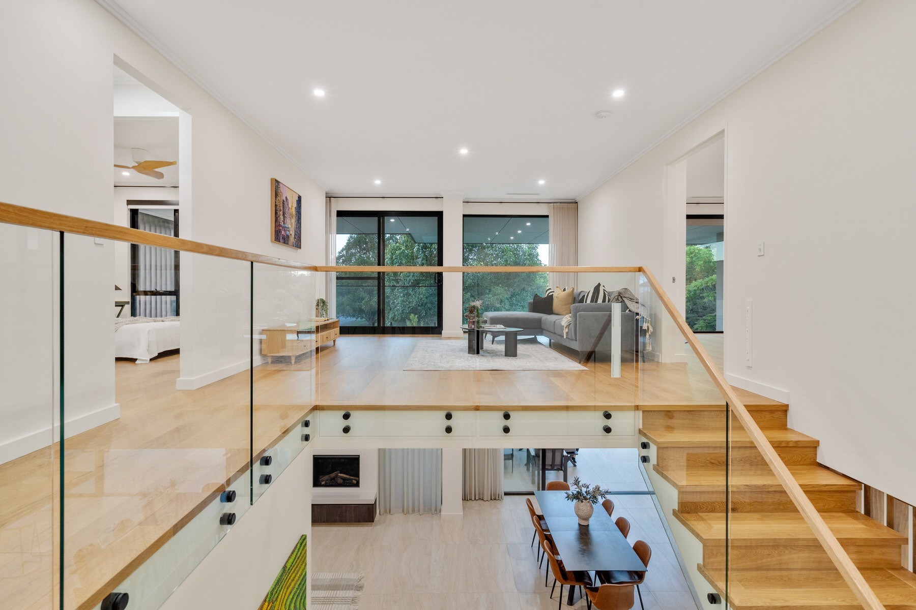 Living space in a Norde Homes build